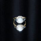 8MM Freshwater Cultured Pearl Designer Engagement Ring with Blue Topaz AAA - Rosec Jewels