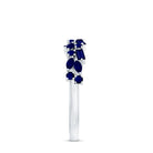 Rosec Jewels-Natural Blue Sapphire Half Eternity Anniversary Ring for Women