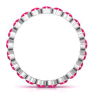 Rosec Jewels-2 CT Bezel Set Ruby Full Eternity Stackable Ring