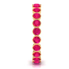 Rosec Jewels-2 CT Bezel Set Ruby Full Eternity Stackable Ring