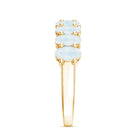 Rosec Jewels-Oval Cut Moonstone Half Eternity Wedding Band Ring