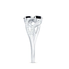 Natural Black Onyx 2 Stone Promise Ring with Diamond AAA - Rosec Jewels