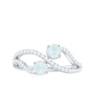 1 CT Minimal Moonstone and Diamond Engagement Ring AAA - Rosec Jewels