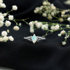 Natural Ethiopian Opal Diamond Engagement Ring with Celtic Knot AAA - Rosec Jewels
