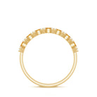 Rosec Jewels-Natural Citrine Diamond Half Eternity Ring with Certificate