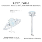 Rosec Jewels-Natural Moonstone Three Stone Engagement Ring