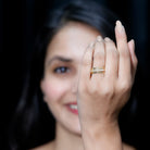 Moissanite Wedding Band in Pinpoint Setting D-VS1 - Rosec Jewels