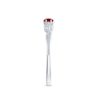 Certified Ruby and Diamond Leaf Branch Promise Ring AAA - Rosec Jewels
