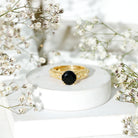 Rosec Jewels-Nature Inspired 2 Carat Lab Grown Black and White Diamond Engagement Ring