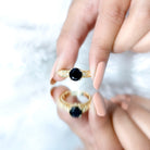 Rosec Jewels-Nature Inspired 2 Carat Lab Grown Black and White Diamond Engagement Ring