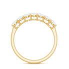 Natural Diamond Half Eternity Band Ring for Women Natural - ( HI-SI ) - Rosec Jewels