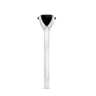 Natural 2 Carat Black Onyx Engagement Ring For Women AAA - Rosec Jewels