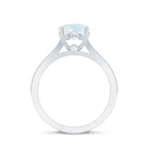 Rosec Jewels-Designer Moonstone Engagement Ring with Diamond Side Stones