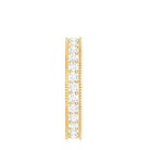 Moissanite Band Ring with Milgrain Detailing D-VS1 - Rosec Jewels