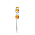 Rosec Jewels-Natural Citrine Diamond Half Eternity Ring for Anniversary