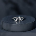Certified Real Diamond Infinity Promise Ring for Women Natural - ( HI-SI ) - Rosec Jewels