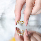 Certified Real Diamond Infinity Promise Ring for Women Natural - ( HI-SI ) - Rosec Jewels