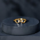 Certified Real Diamond Infinity Promise Ring for Women Natural - ( HI-SI ) - Rosec Jewels