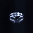Marquise Shaped Black Onyx Solitaire Promise Ring for Her AAA - Rosec Jewels