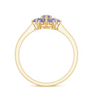 Rosec Jewels-Natural Tanzanite Flower Cluster Engagement Ring