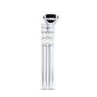 Round Cut Black Onyx and Diamond Stacking Wedding Ring Set AAA - Rosec Jewels
