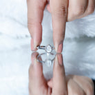 Rosec Jewels-Pear Shaped Moonstone Halo Engagement Ring with Diamond