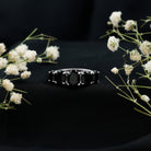 Rosec Jewels-Oval Shaped Black Onyx 5 Stone Anniversary Ring