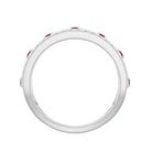 Rosec Jewels-Lab Created Ruby and Diamond Designer Anniversary Band