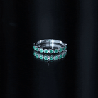 Certified Bezel Set Emerald Eternity Band Ring AAA - Rosec Jewels