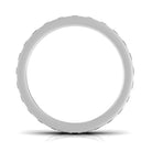 Round Cut Black Onyx Eternity Band in Channel Setting AAA - Rosec Jewels