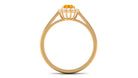 1 CT Fire Opal and Diamond Floating Halo Engagement Ring AAA - Rosec Jewels