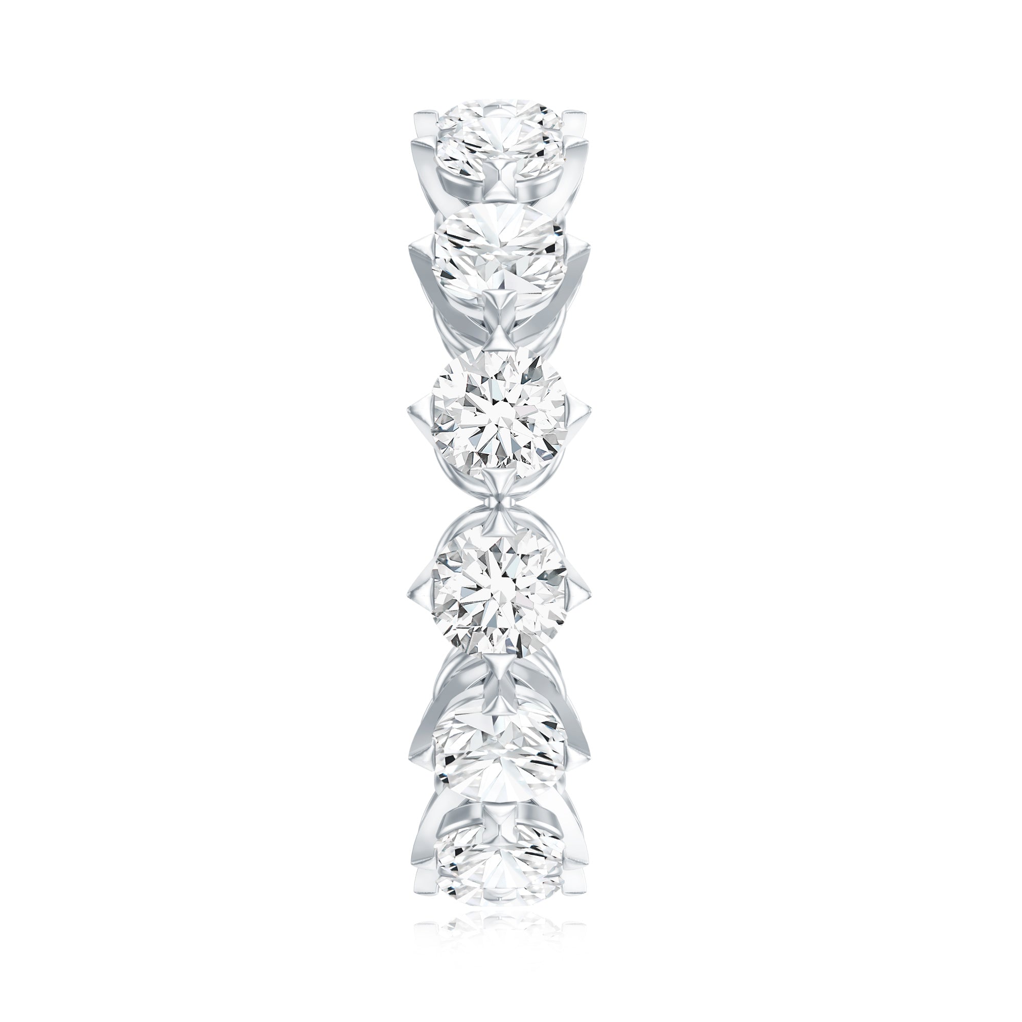 Designer Moissanite Anniversary Band Ring D-VS1 - Rosec Jewels