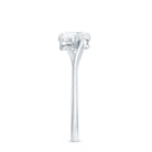 1 CT Heart Shape Moissanite Toi Et Moi Promise Ring D-VS1 - Rosec Jewels