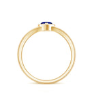 Lab Grown Blue Sapphire Heart Promise Ring with Diamond Halo AAAA - Rosec Jewels