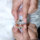 6mm Princess Cut London Blue Topaz Engagement Ring with Diamond Split Shank AAA - Rosec Jewels