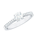 Rosec Jewels-Half Carat Moissanite Engagement Ring