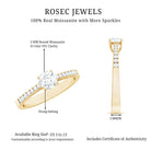 Rosec Jewels-Half Carat Moissanite Engagement Ring