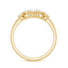 Rosec Jewels-Pear and Round Moissanite Cluster Promise Ring