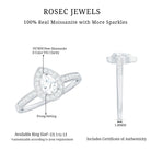 Zircon Teardrop Halo Engagement Ring AAAA - Rosec Jewels