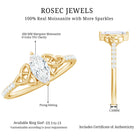 Rosec Jewels-Marquise Cut Moissanite Celtic Knot Engagement Ring