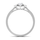 Vintage Inspired Moissanite Flower Engagement Ring D-VS1 - Rosec Jewels