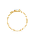 Rosec Jewels-Oval and Round Moissanite Promise Ring for Her