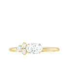 Rosec Jewels-Oval and Round Moissanite Promise Ring for Her
