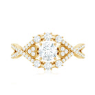 Designer Moissanite Beautiful Engagement Ring with Certificate D-VS1 - Rosec Jewels