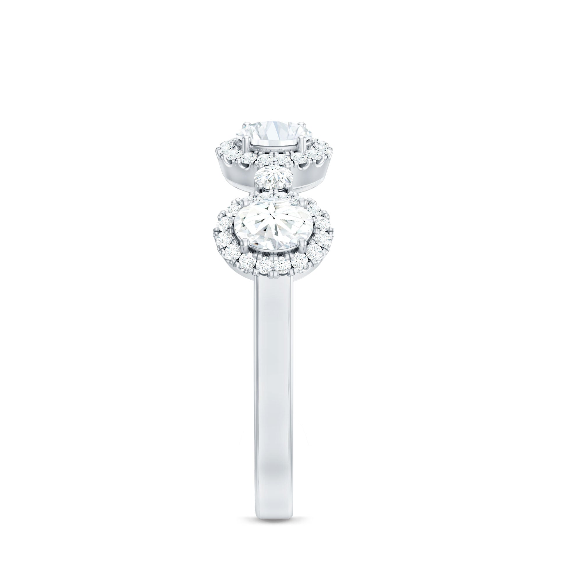 Designer Moissanite Anniversary Ring with Certificate D-VS1 - Rosec Jewels