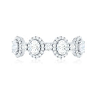 Designer Moissanite Anniversary Ring with Certificate D-VS1 - Rosec Jewels