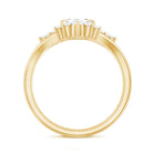 Designer Emerald Cut Moissanite Wedding Ring Set for Women D-VS1 - Rosec Jewels