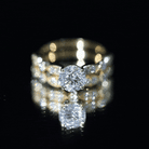 2.50 CT Brilliant Cut Moissanite Bridal Ring Set D-VS1 - Rosec Jewels