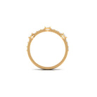 Natural Diamond Half Eternity Band Ring Natural - ( HI-SI ) - Rosec Jewels