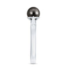 Rosec Jewels-Solitaire Black Tahitian Pearl Engagement Ring with Certificate